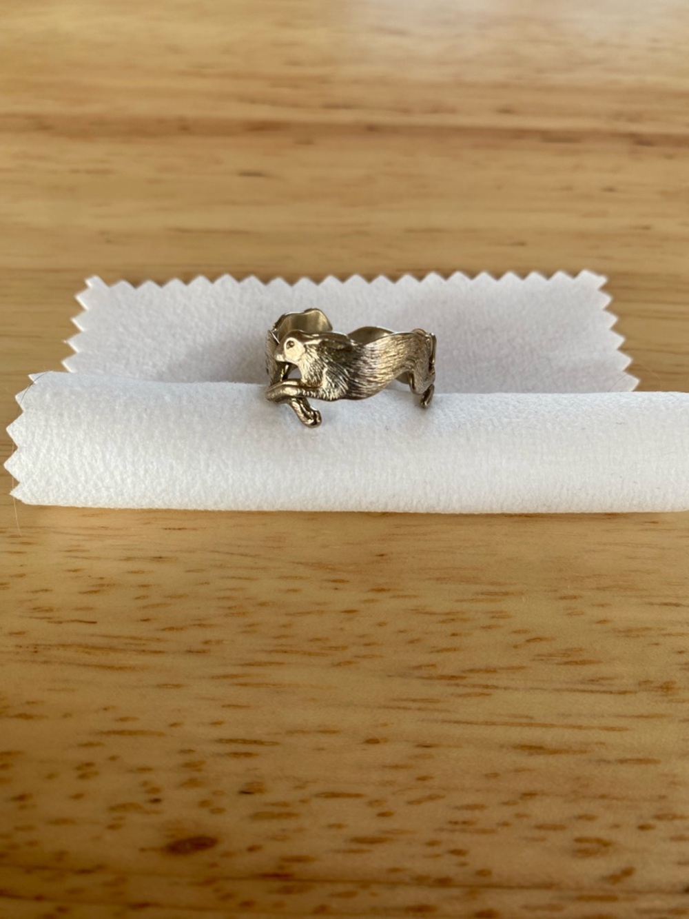 Sterling Silver Ring - 3 rabbits